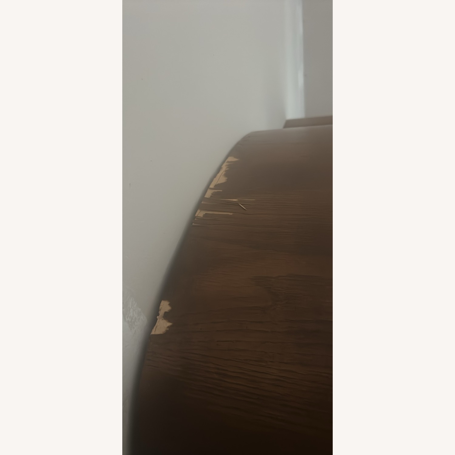 Vintage/Antique Dark Brown Solid Wood Armoire - image-3