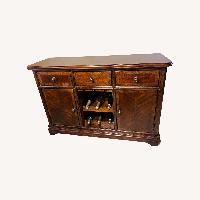 Rooms To Go Dark Brown Wood Wall Unit