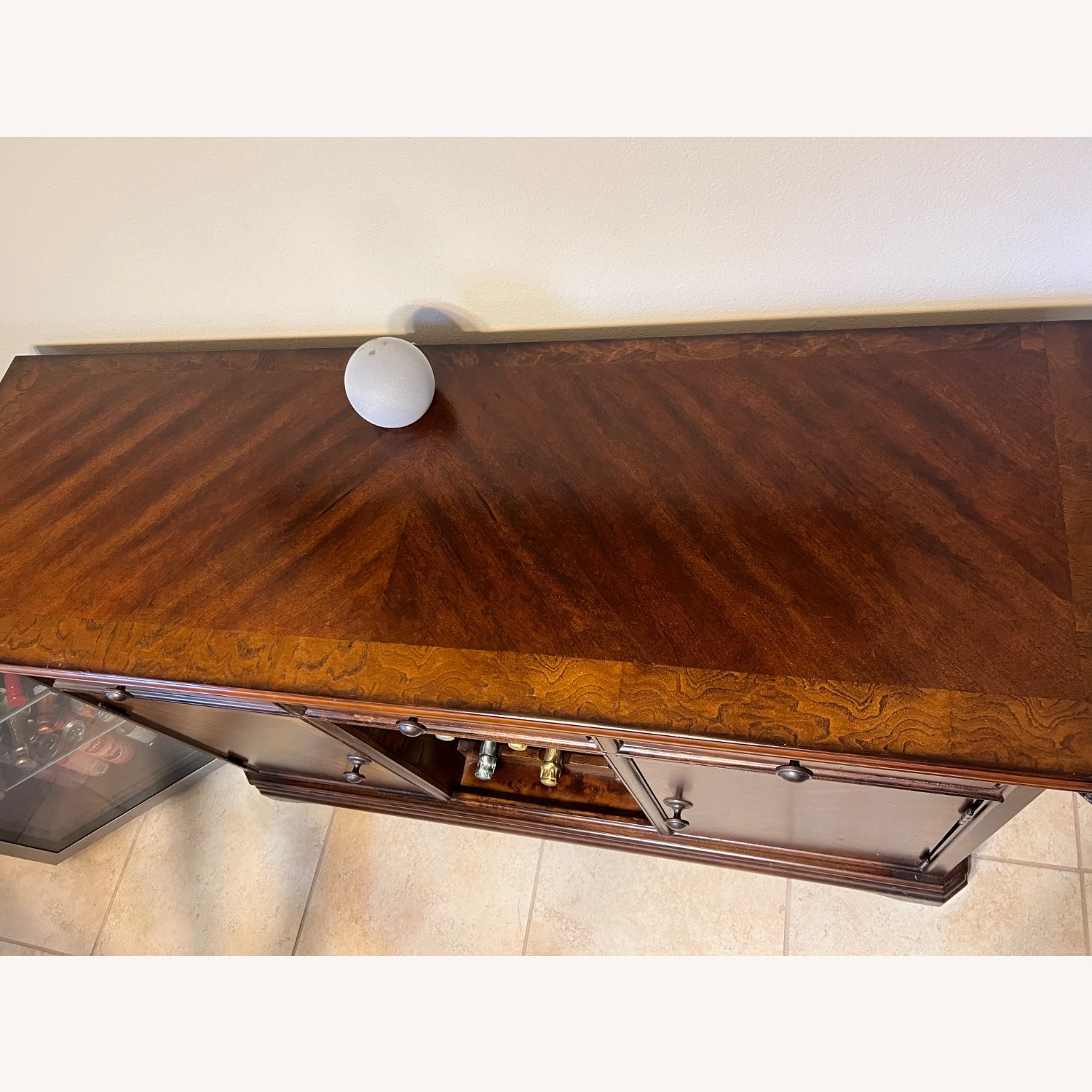 Rooms To Go Dark Brown Wood Wall Unit - image-2