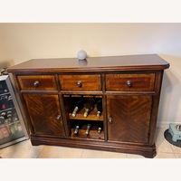 Rooms To Go Dark Brown Wood Wall Unit