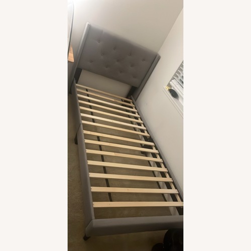 Used Grey Twin XL Bed for sale on AptDeco