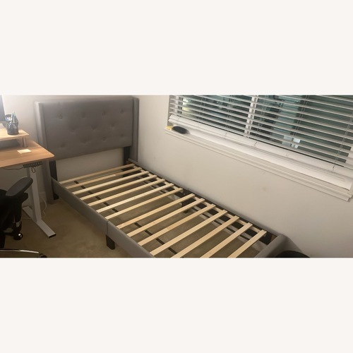 Used Grey Twin XL Bed for sale on AptDeco