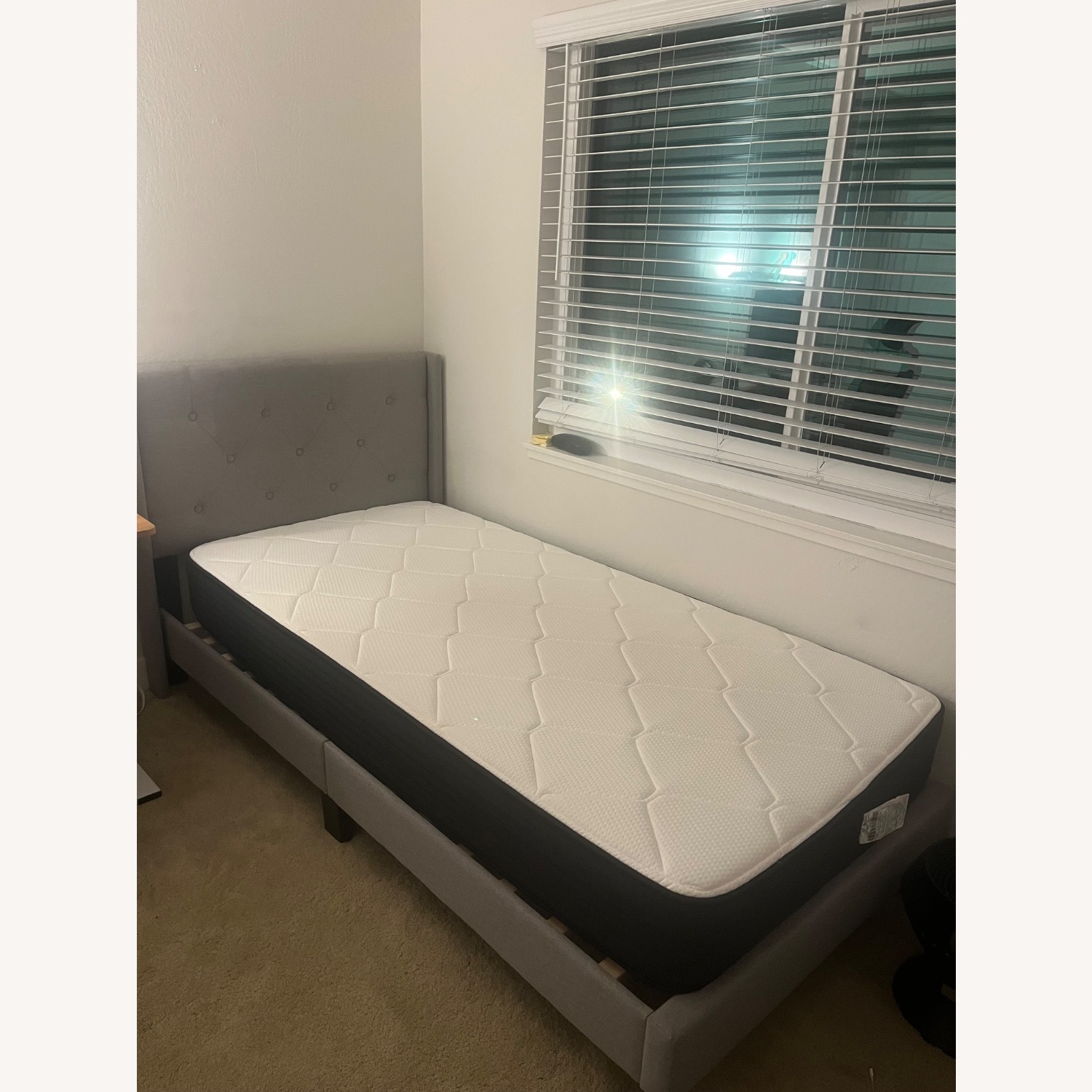 Grey Twin XL Bed - image-2