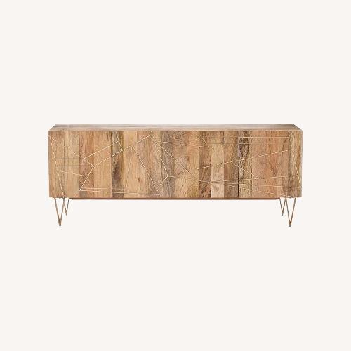 Used West Elm Roar + Rabbit Geo Inlay Media Console for sale on AptDeco