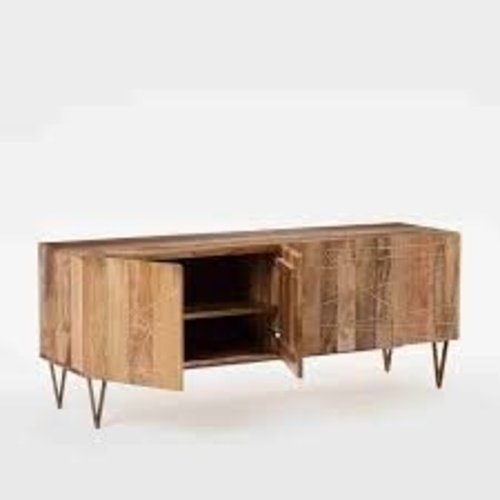 Used West Elm Roar + Rabbit Geo Inlay Media Console for sale on AptDeco
