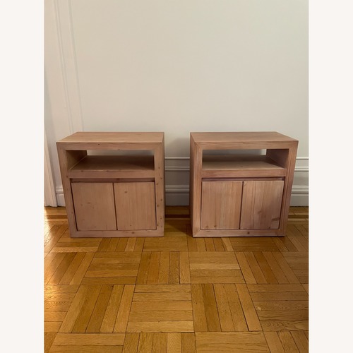 Used Pottery Barn Folsom Nightstands Set of 2 for sale on AptDeco