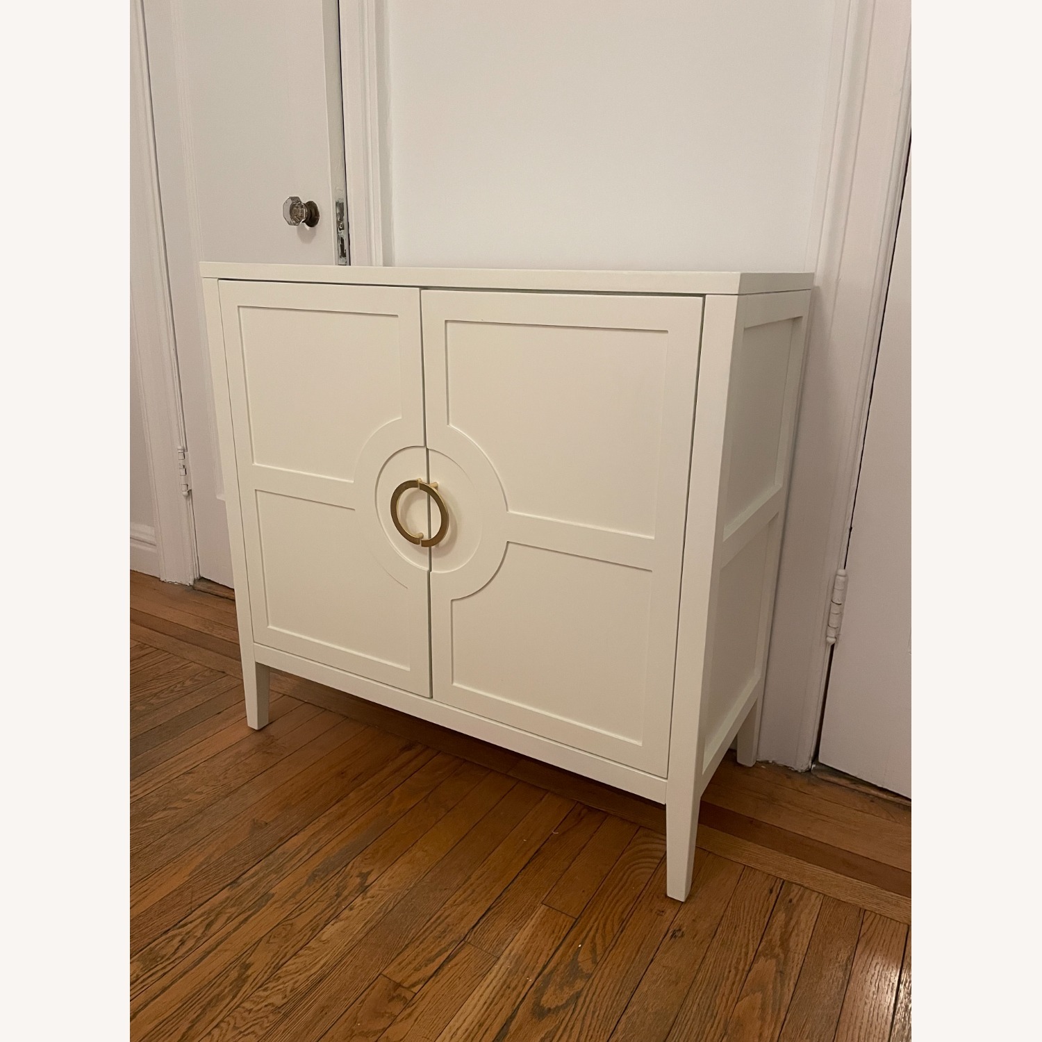 Ballard Designs Mia Cabinet White Wood Sideboard - image-1