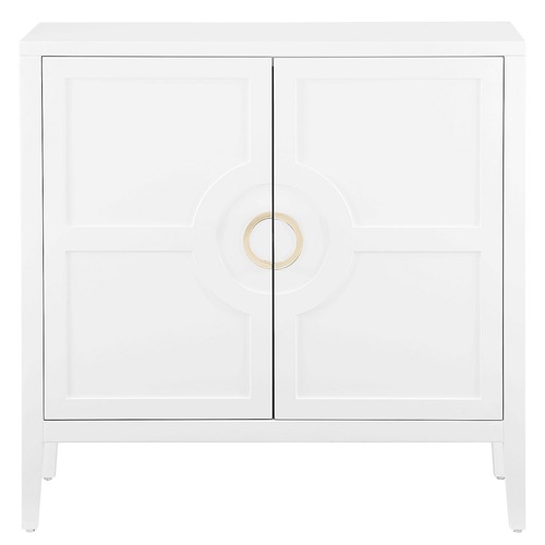 Used Ballard Designs Mia Cabinet White Wood Sideboard for sale on AptDeco