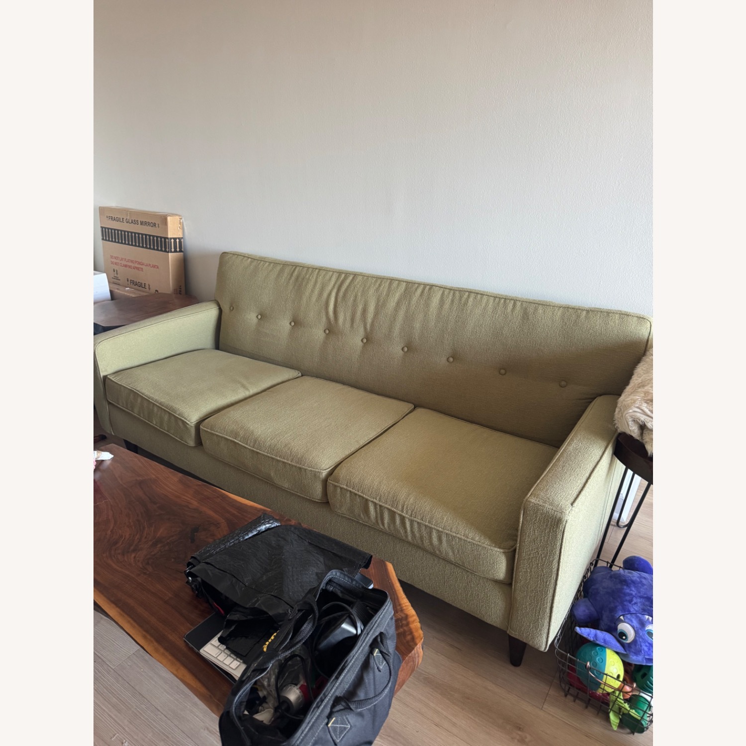 Macy's Max Home Green 3+ Seater Sofa - image-2