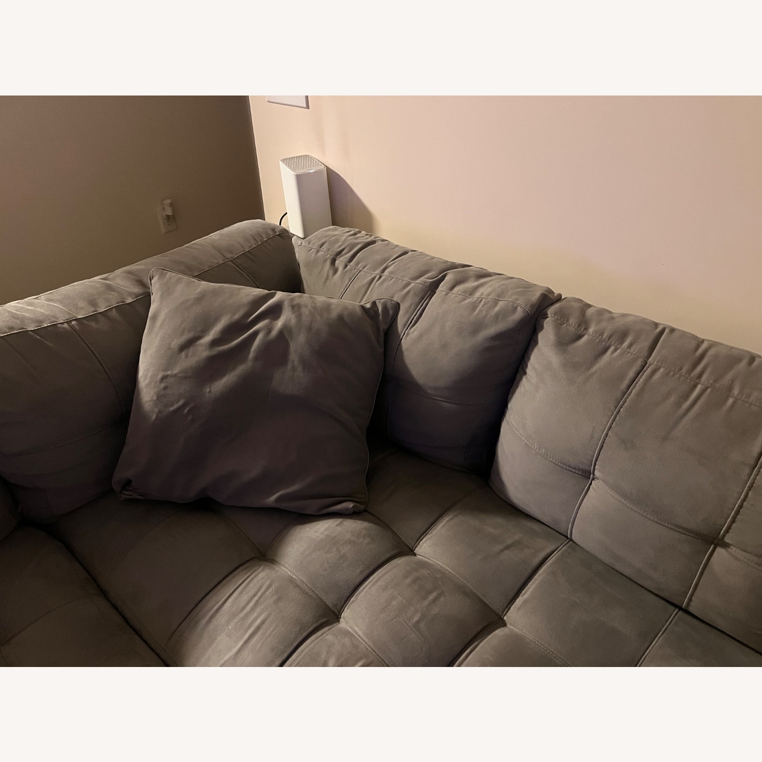 Light Gray Fabric 2 Piece Sectional - image-4