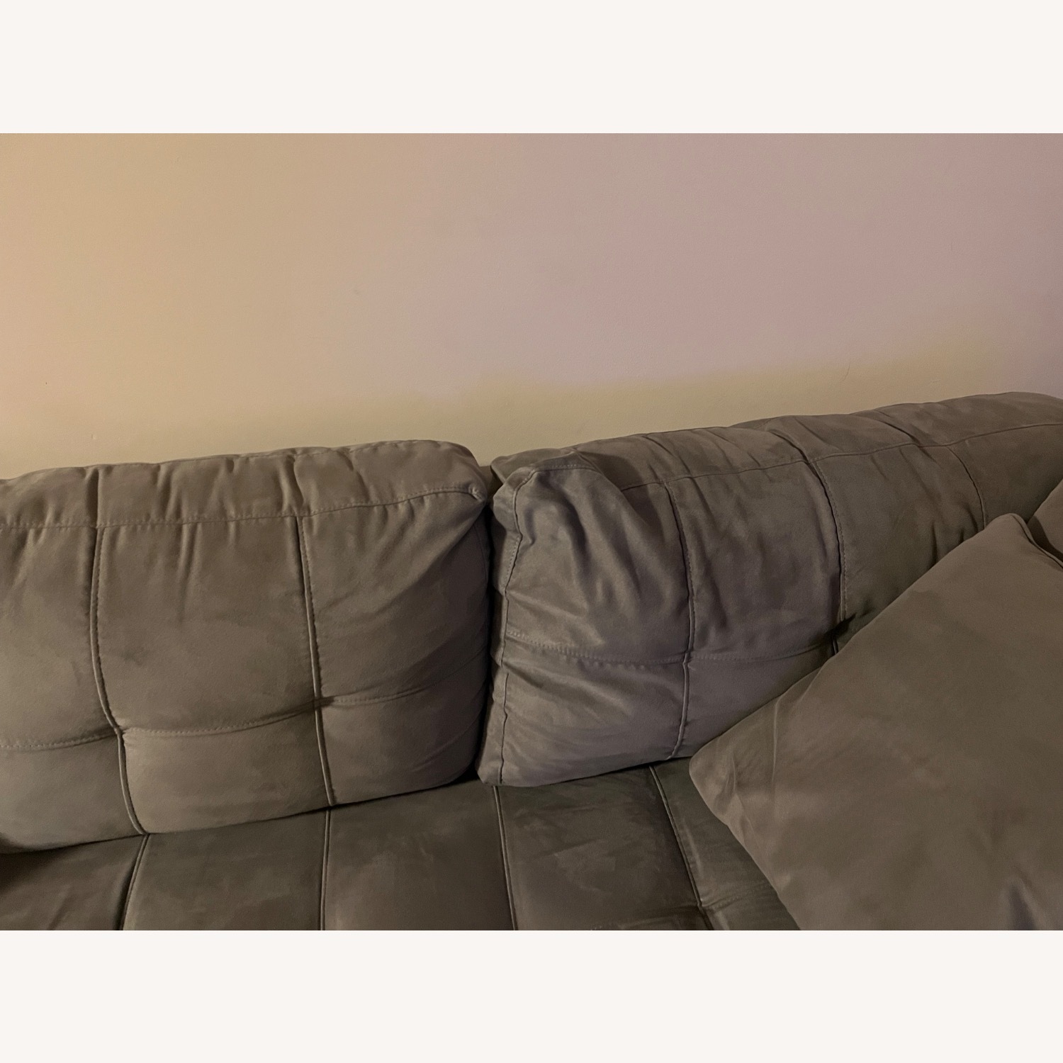 Light Gray Fabric 2 Piece Sectional - image-3