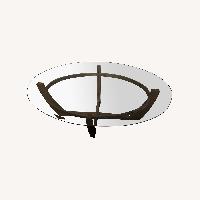 Dark Brown Glass Coffee Table