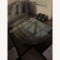Dark Brown Glass Coffee Table