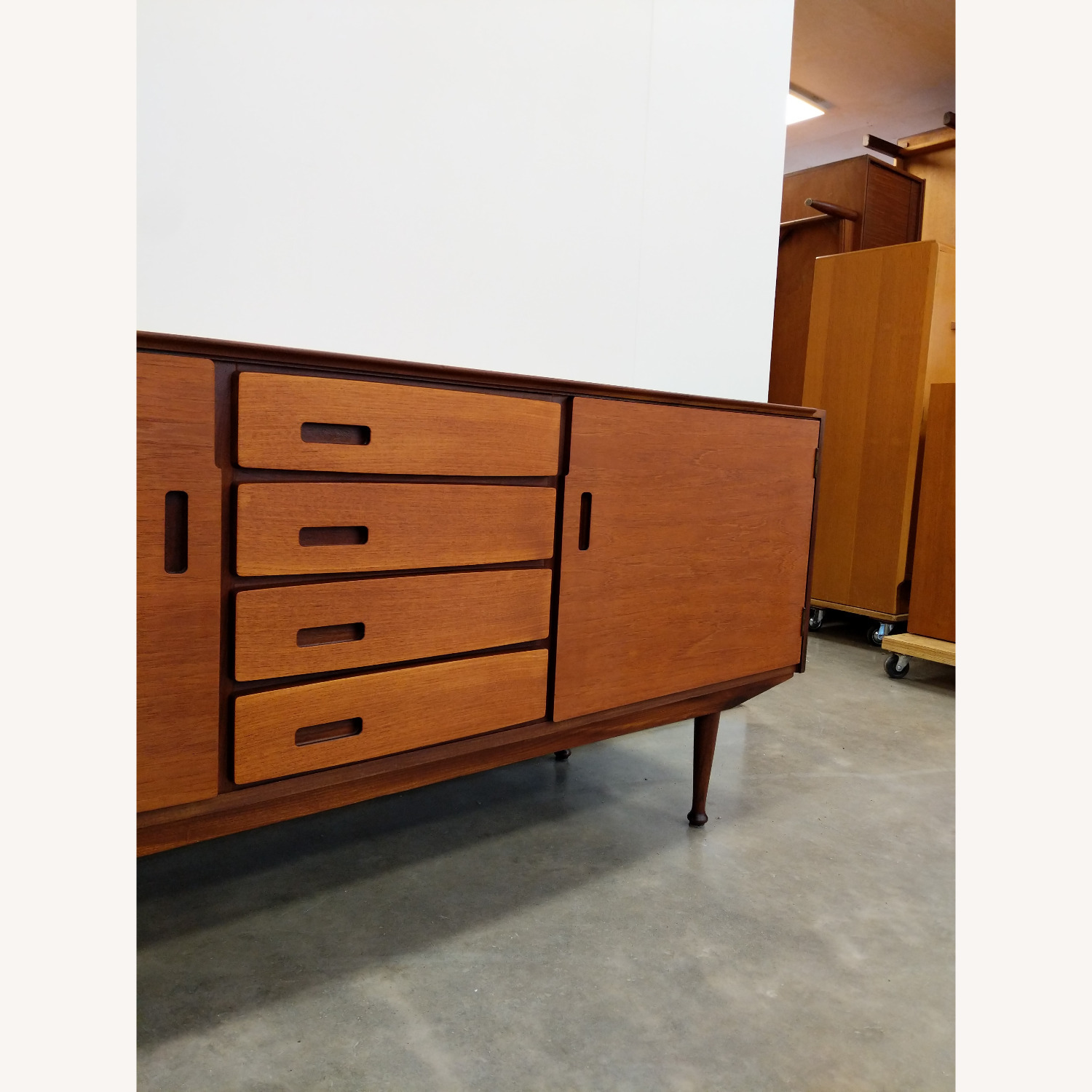 Vintage Mid Century Modern Teak Meredew Credenza - image-7