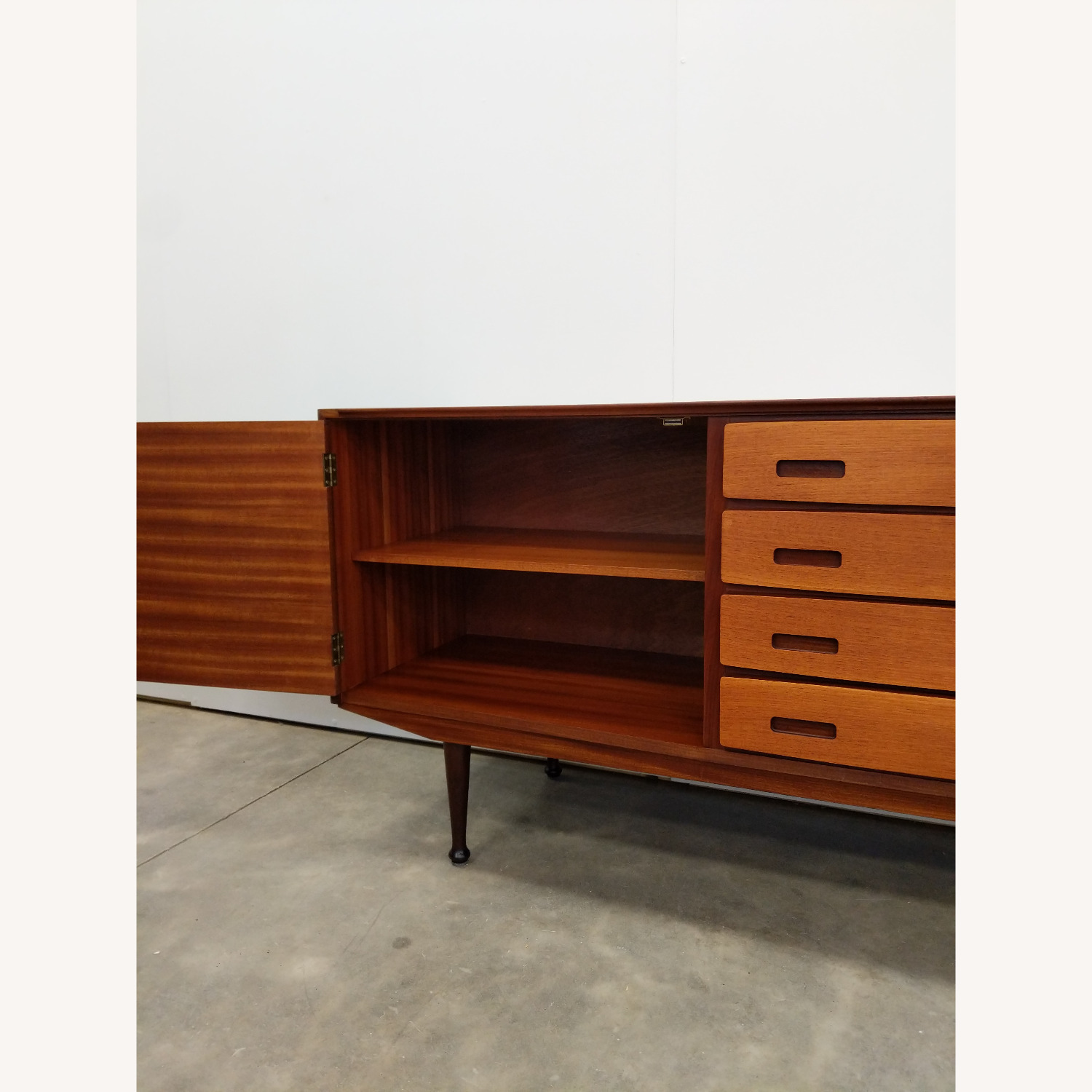 Vintage Mid Century Modern Teak Meredew Credenza - image-4