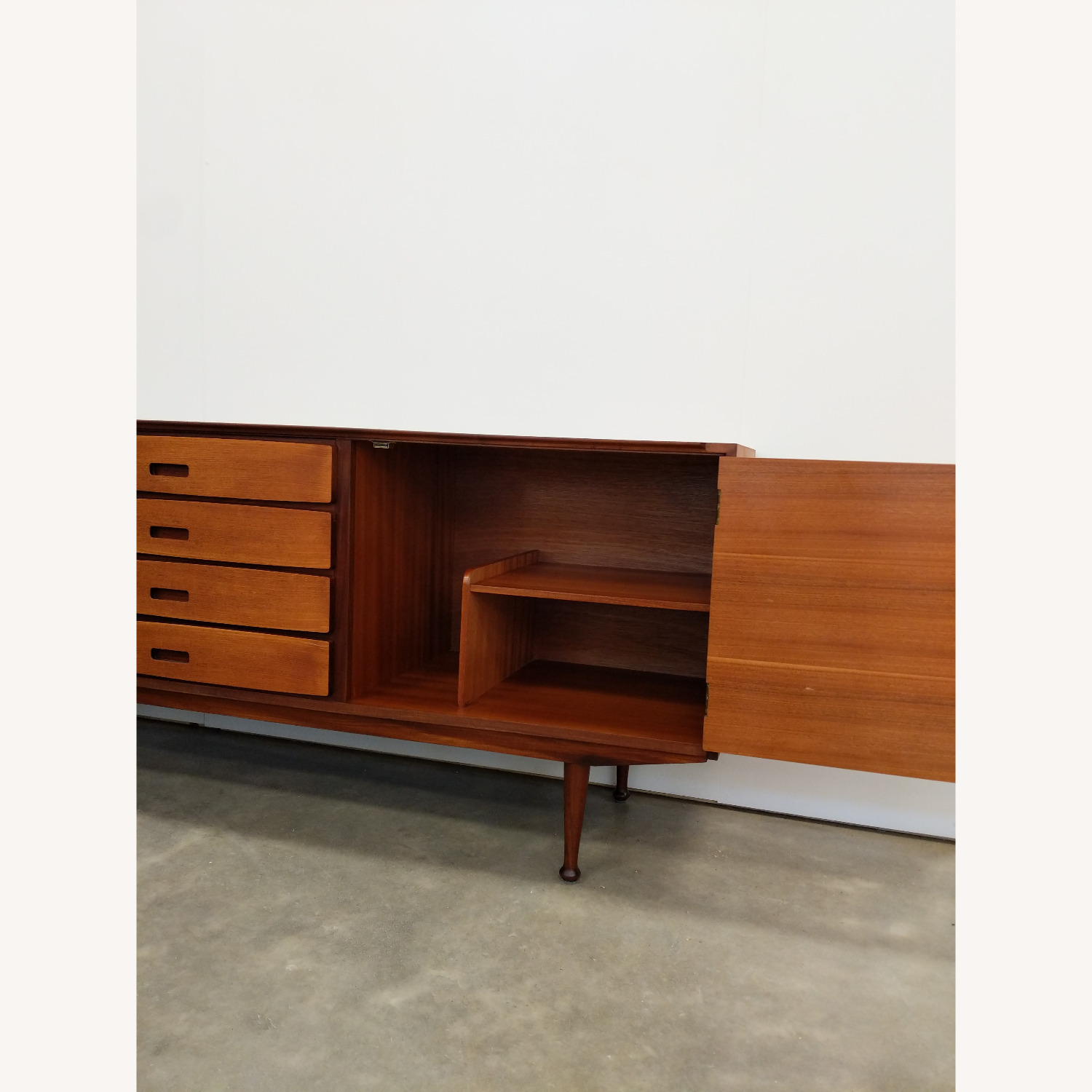 Vintage Mid Century Modern Teak Meredew Credenza - image-3