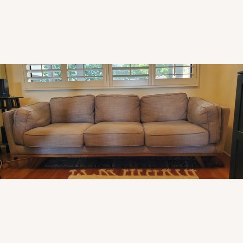 Used Article Timber 90" Sofa Pebble Gray for sale on AptDeco