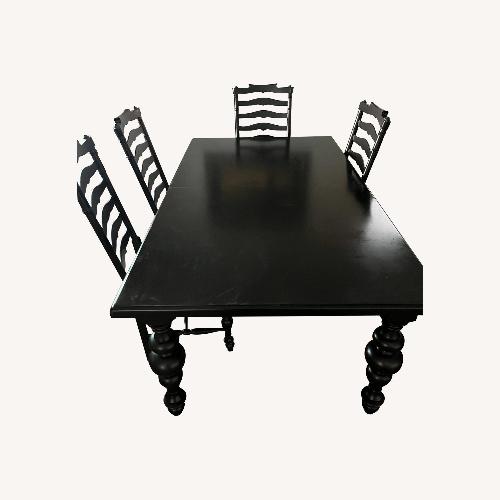 Used Macy's Dark Brown Wood Dining Table for sale on AptDeco