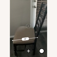 Macy's Dark Brown Wood Dining Table