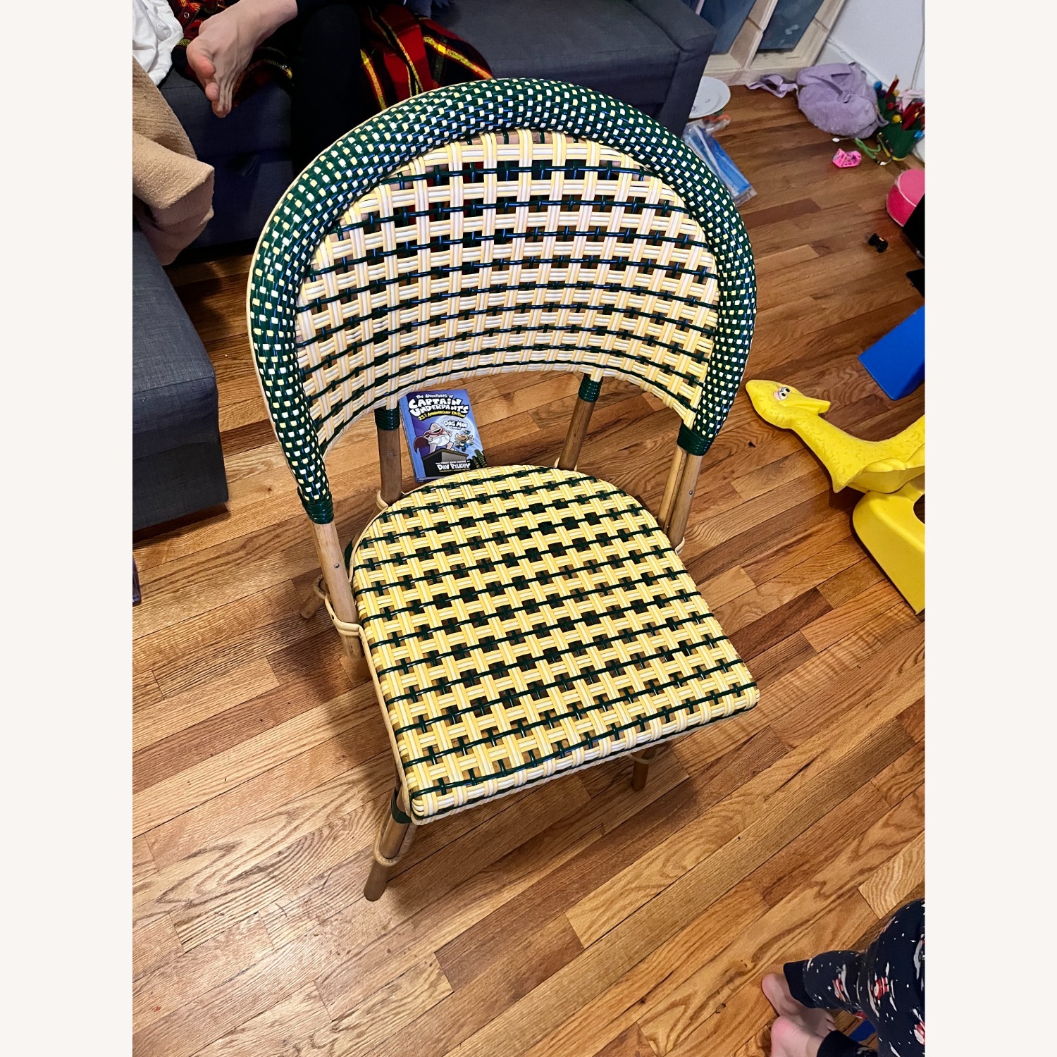 Vintage/Antique Natural Rattan Dining Chair - image-1