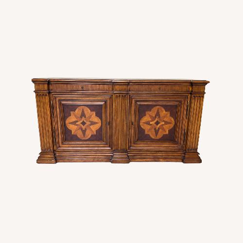 Used Ethan Allen Marquetry Credenza for sale on AptDeco