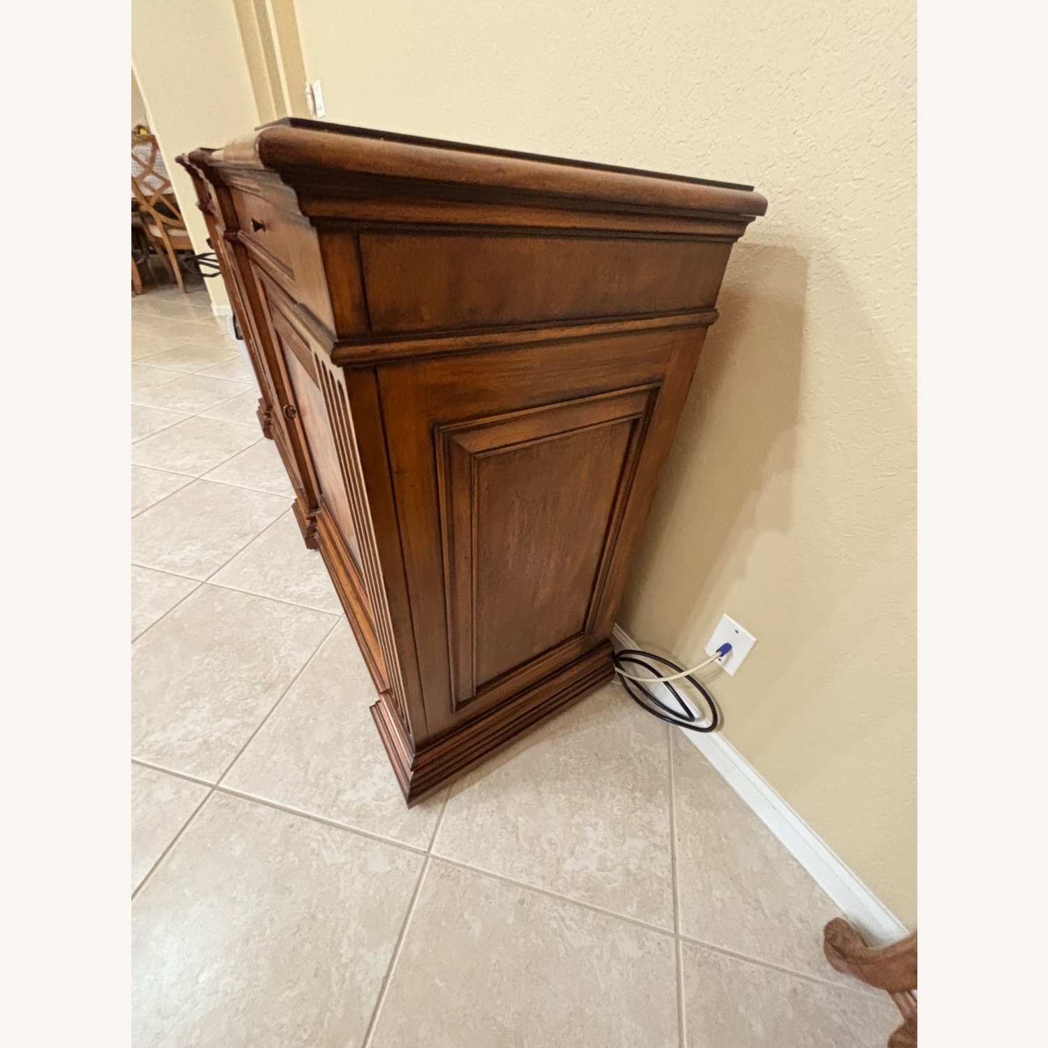 Ethan Allen Marquetry Credenza  - image-2