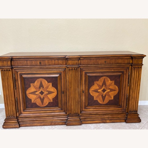 Used Ethan Allen Marquetry Credenza for sale on AptDeco
