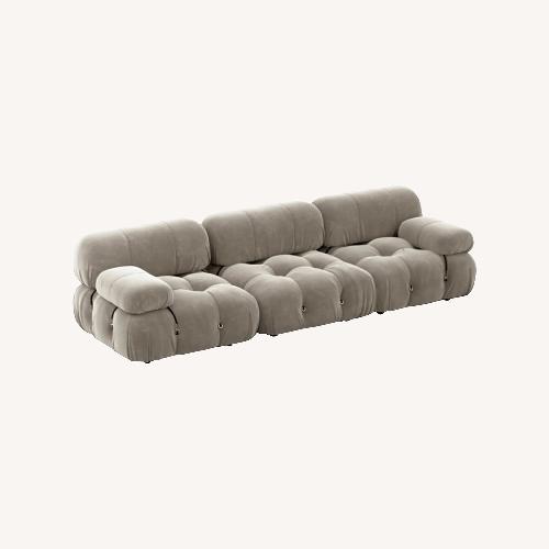 Used Mario Bellini Light Gray Fabric 3+ Seater Sofa for sale on AptDeco