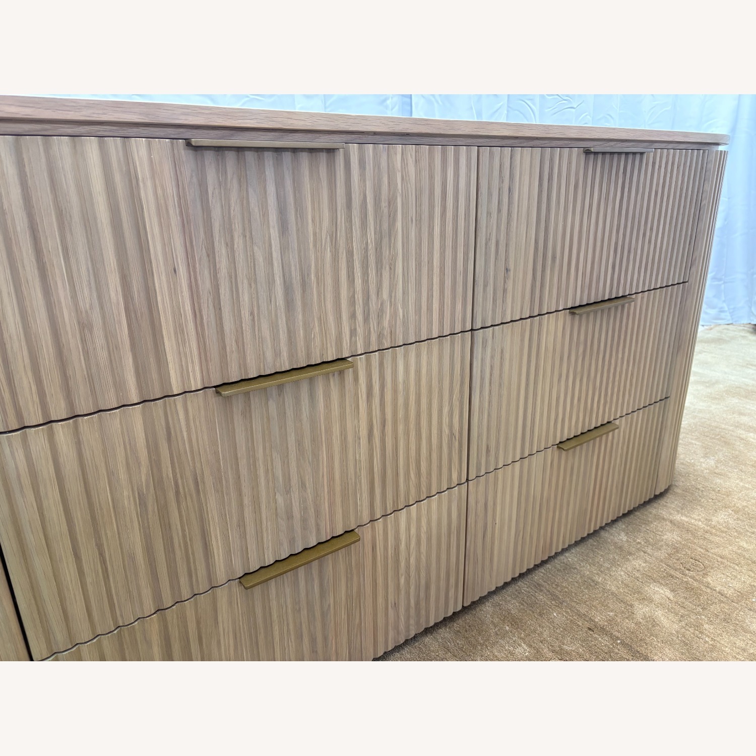 Restoration Hardware Byron 6-Drawer Dresser — 72” Light Oak - image-4