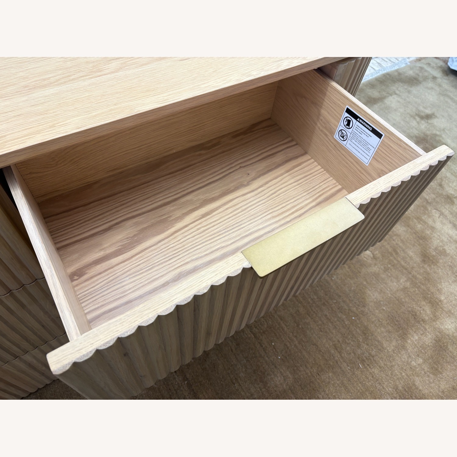 Restoration Hardware Byron 6-Drawer Dresser — 72” Light Oak - image-5