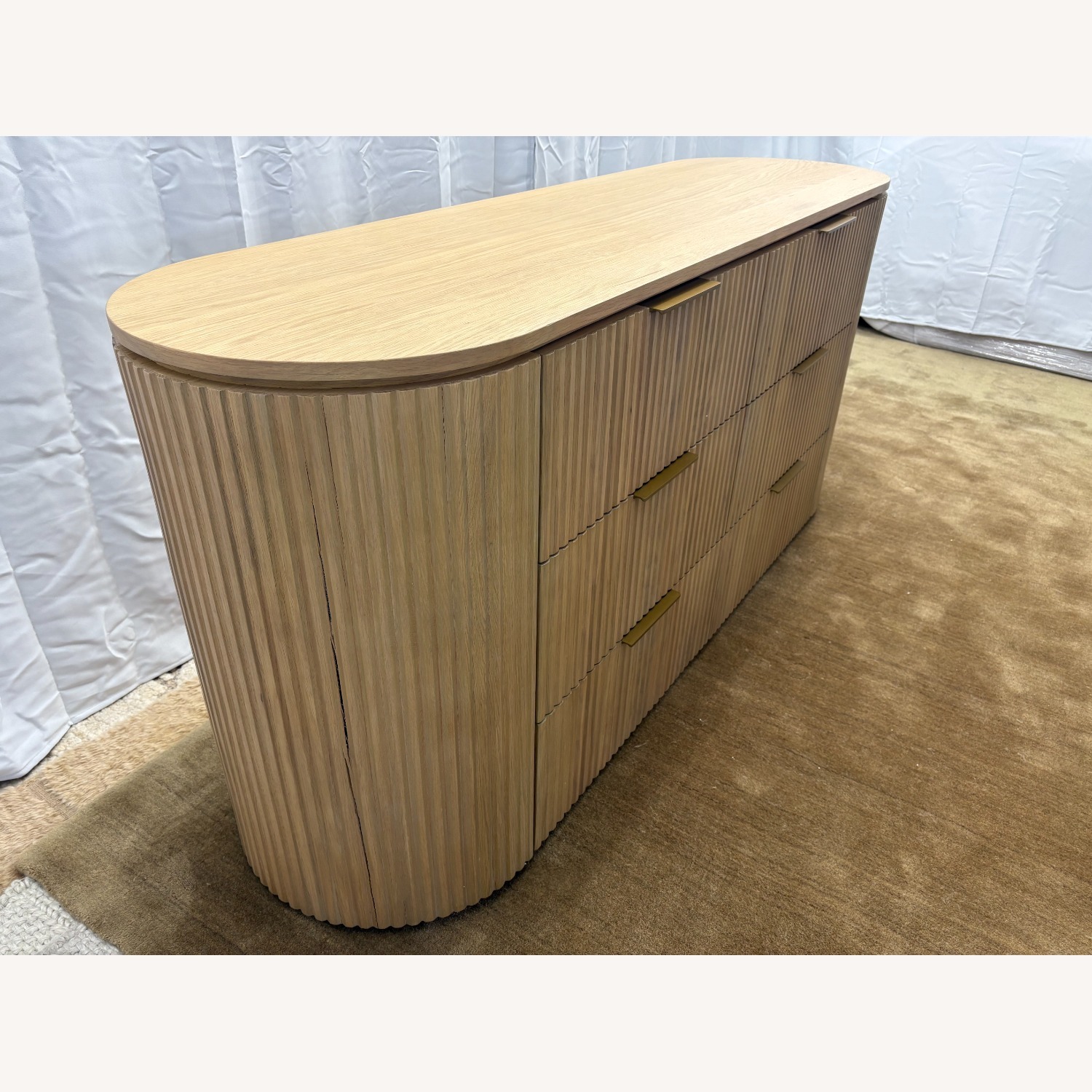 Restoration Hardware Byron 6-Drawer Dresser — 72” Light Oak - image-17