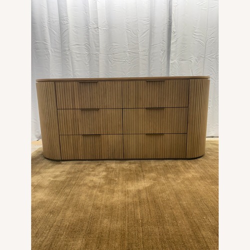 Used Restoration Hardware Byron 6-Drawer Dresser — 72” Light Oak for sale on AptDeco