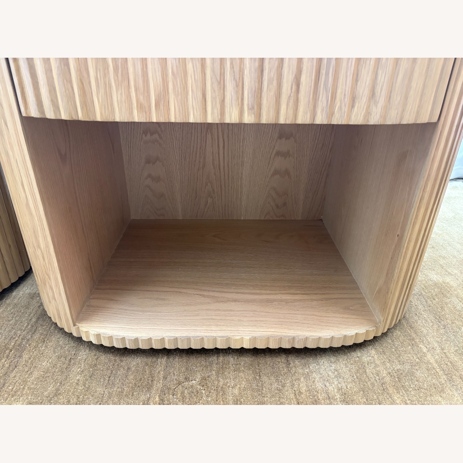 Restoration Hardware Byron Open Nightstands Set of Two 32” - image-9