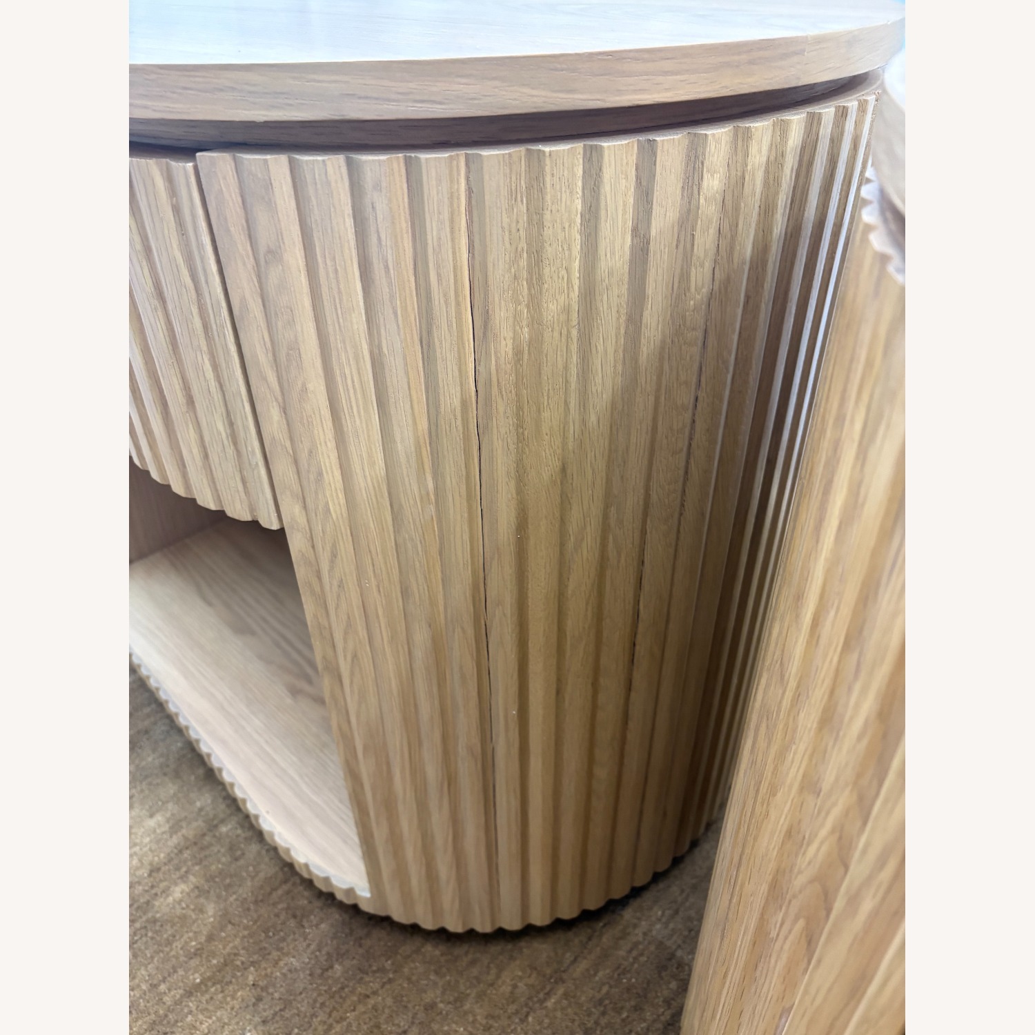 Restoration Hardware Byron Open Nightstands Set of Two 32” - image-5