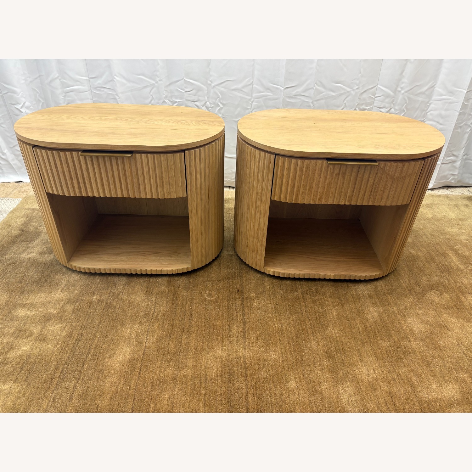 Restoration Hardware Byron Open Nightstands Set of Two 32” - image-21