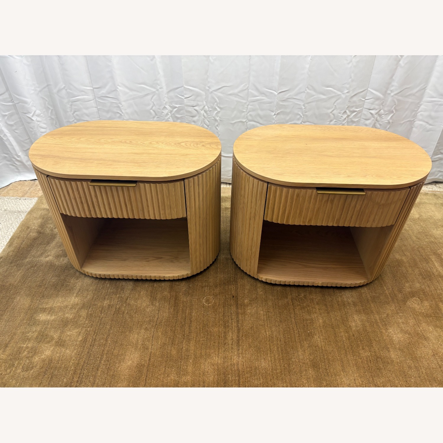 Restoration Hardware Byron Open Nightstands Set of Two 32” - image-10