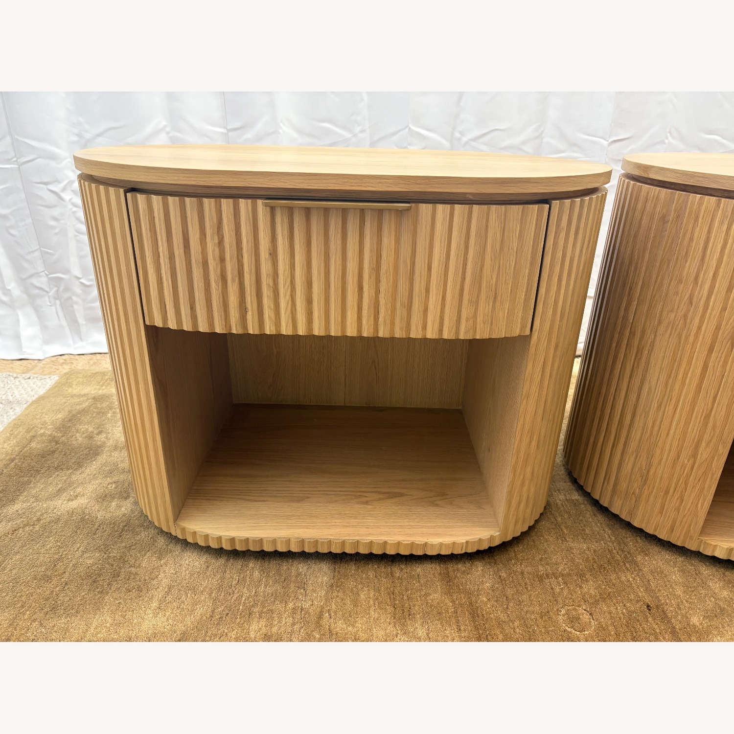 Restoration Hardware Byron Open Nightstands Set of Two 32” - image-2