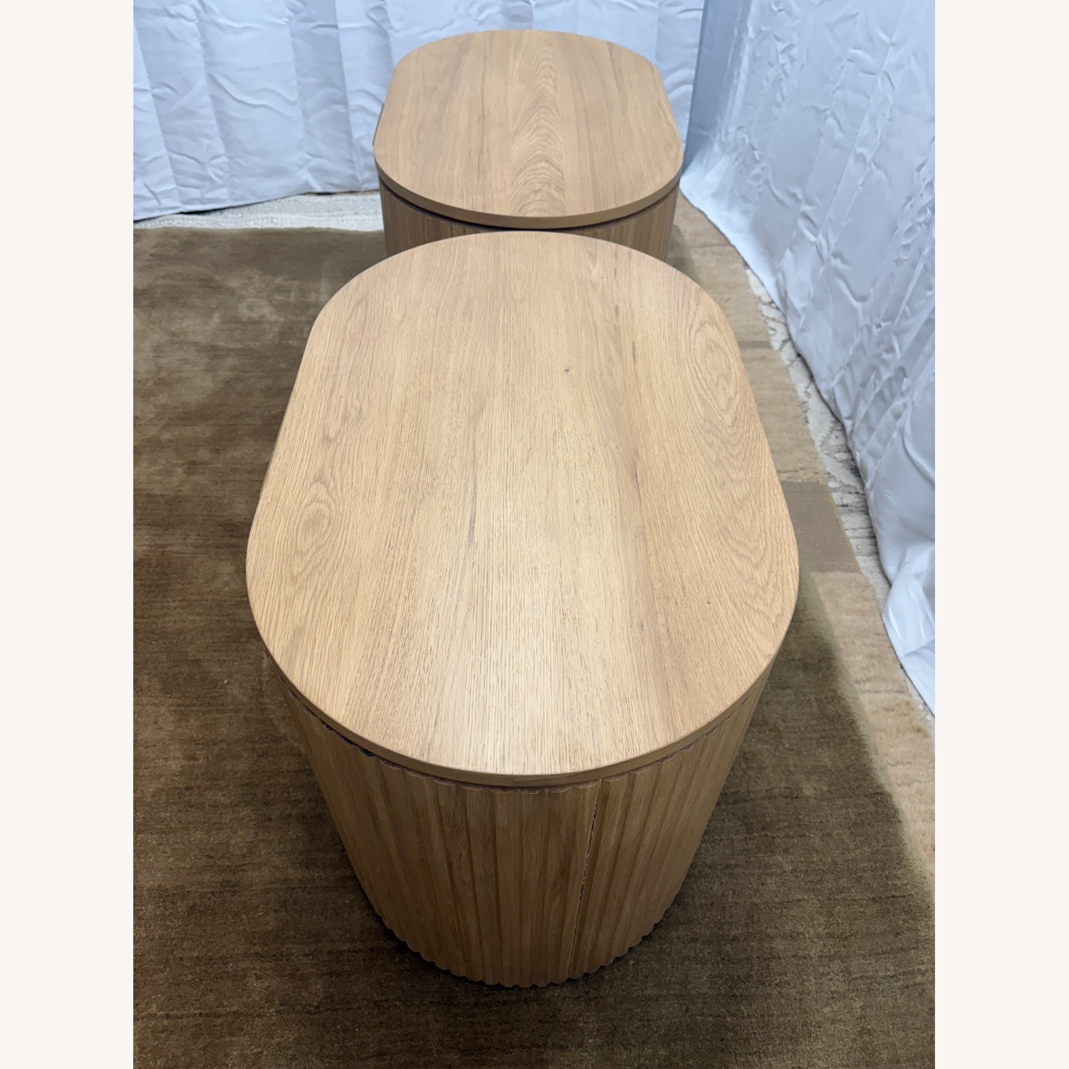 Restoration Hardware Byron Open Nightstands Set of Two 32” - image-13