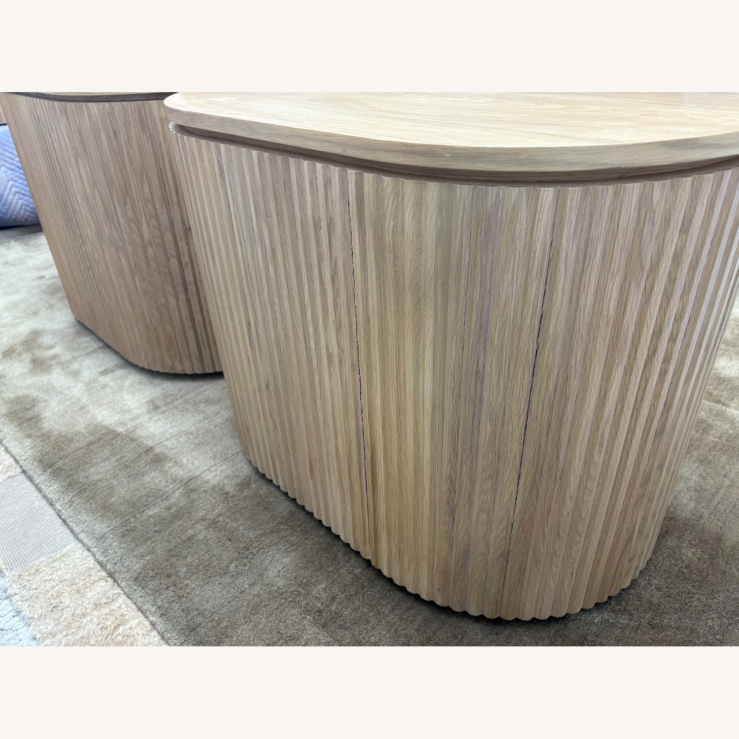 Restoration Hardware Byron Open Nightstands Set of Two 32” - image-7