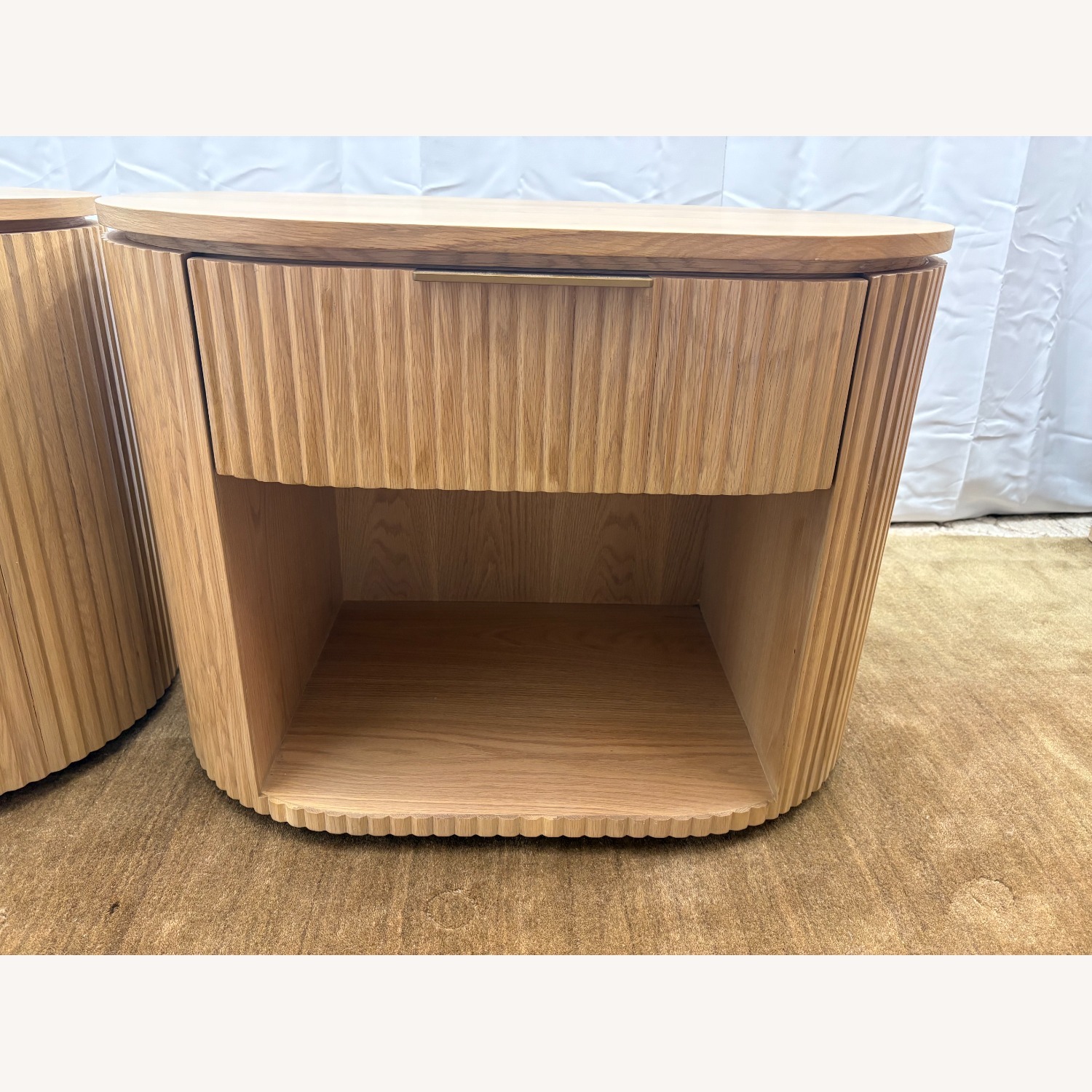 Restoration Hardware Byron Open Nightstands Set of Two 32” - image-19