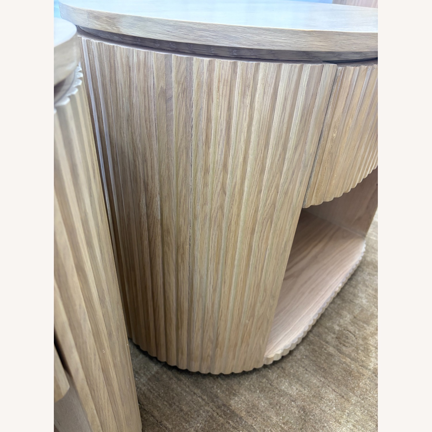 Restoration Hardware Byron Open Nightstands Set of Two 32” - image-4