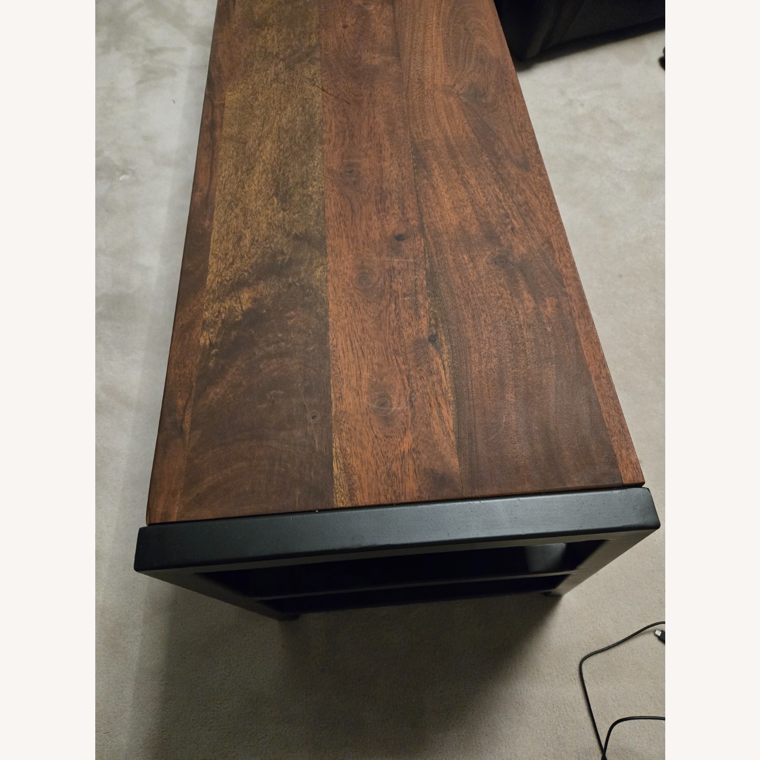 Dark Brown Wood Media Center Unit - image-7