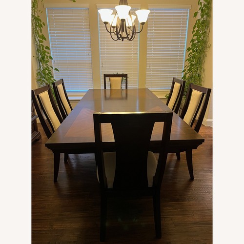 Used Najarian Furniture Dark Brown Wood Dining Set  for sale on AptDeco