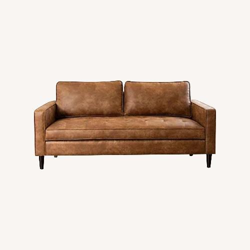 Used Kirkland's Dark Brown 2 Piece Sectional for sale on AptDeco