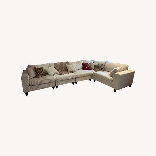 Used Streamdale White 3+ Piece Sectional for sale on AptDeco
