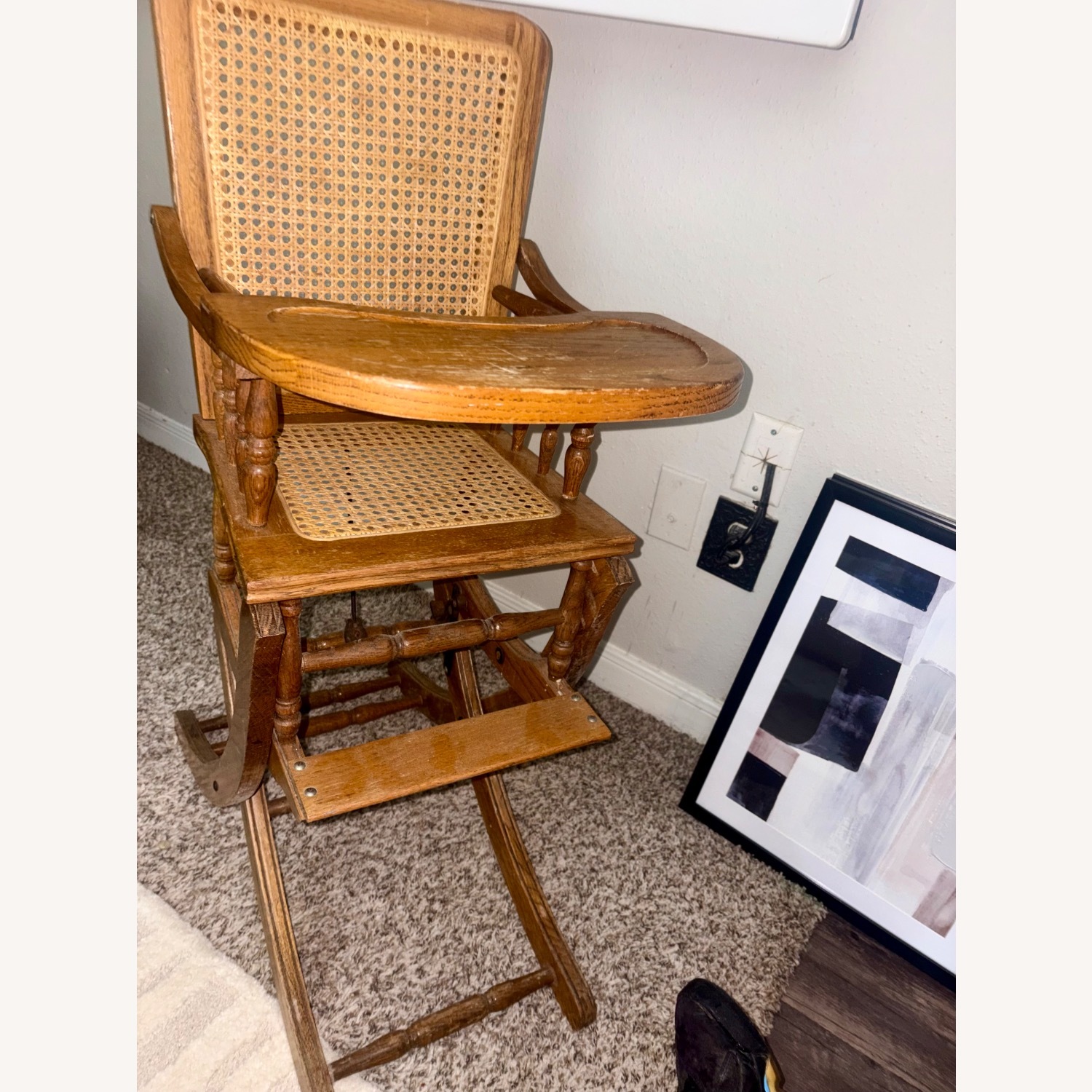 1940s  Baby High Chair Authentic Vintage  - image-2