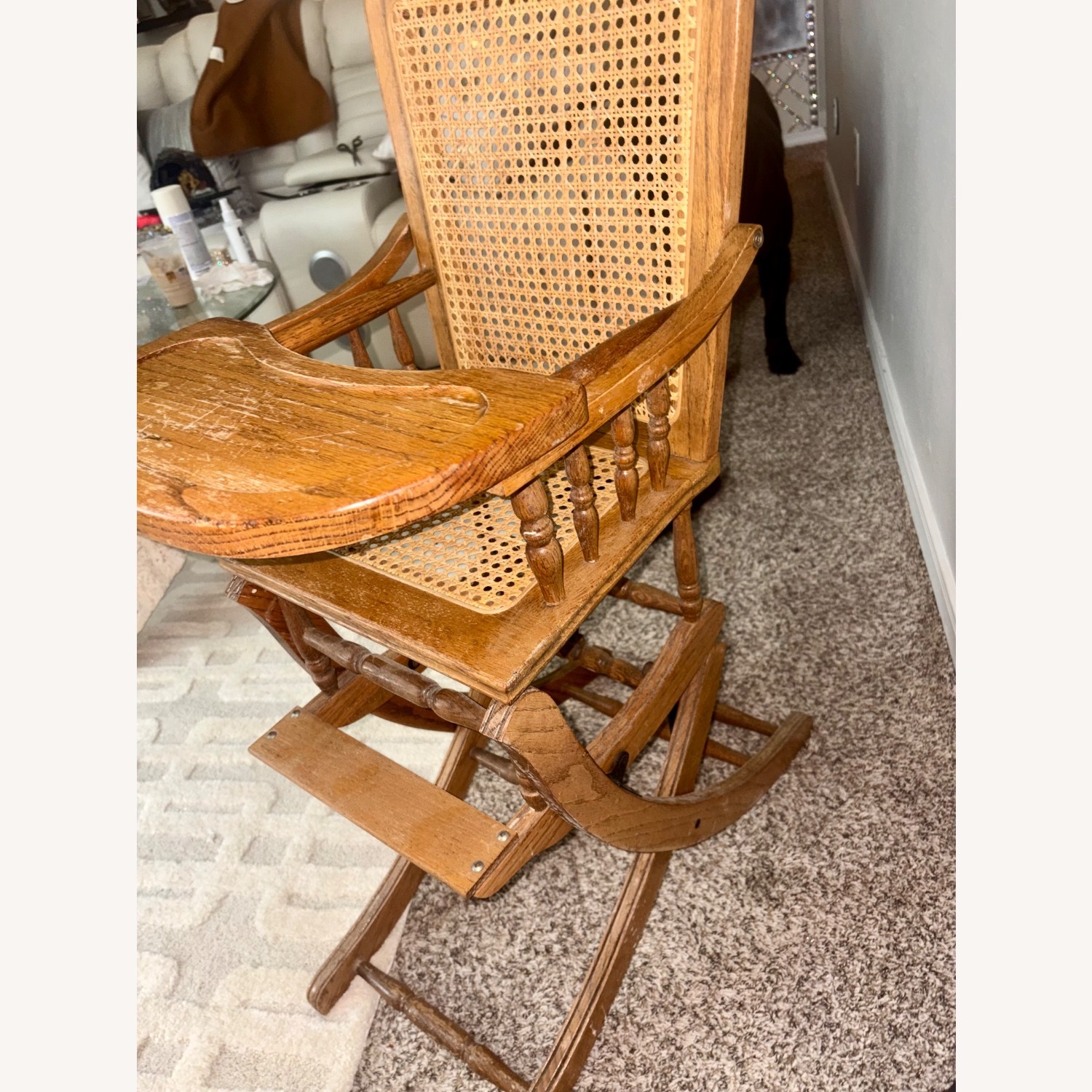 1940s  Baby High Chair Authentic Vintage  - image-3
