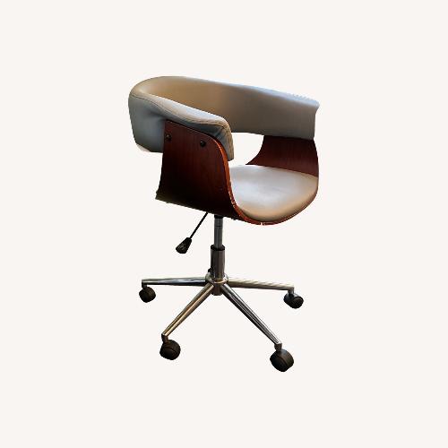 Used Light Gray Faux Leather Office Chairs for sale on AptDeco