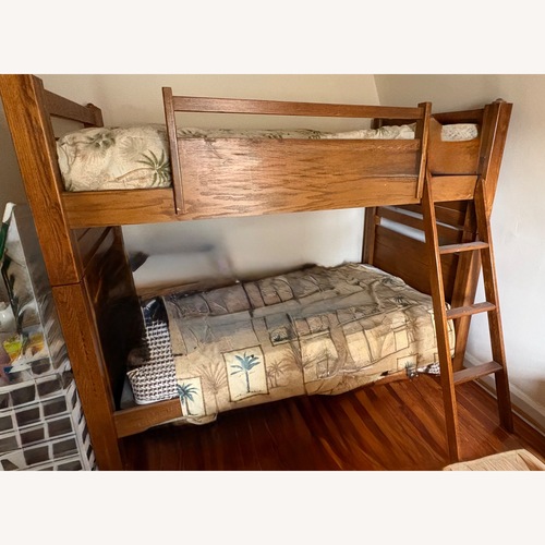 Used Vintage Light Brown Bunk Bed for sale on AptDeco