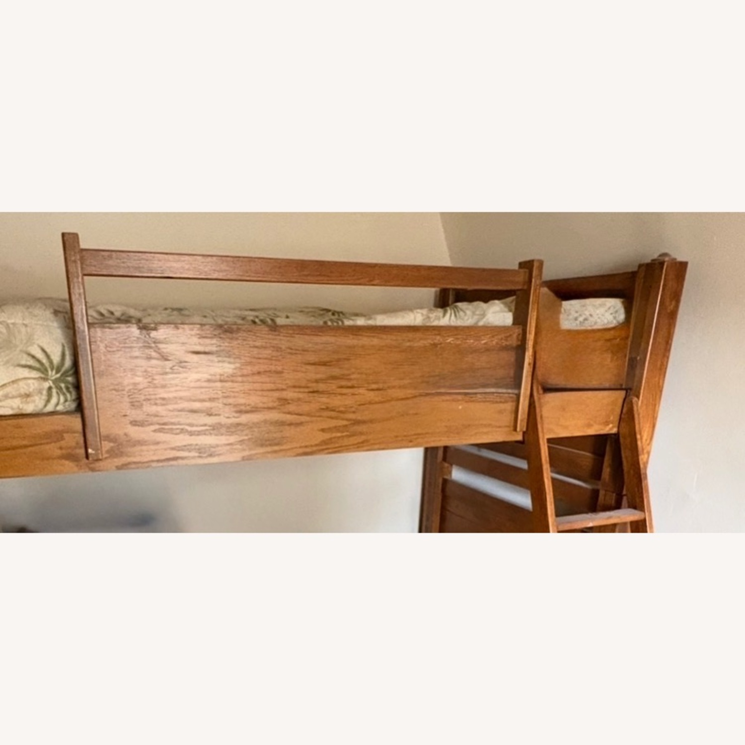 Vintage Light Brown Bunk Bed - image-2